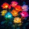 Solar Lights Outdoor Waterproof for Garden Decor, 4 Pack Solar Garden Lights for Outside, Outdoor Solar Lights for Yard with Solar Flowers Lights, Solar Powered Yard Decorations